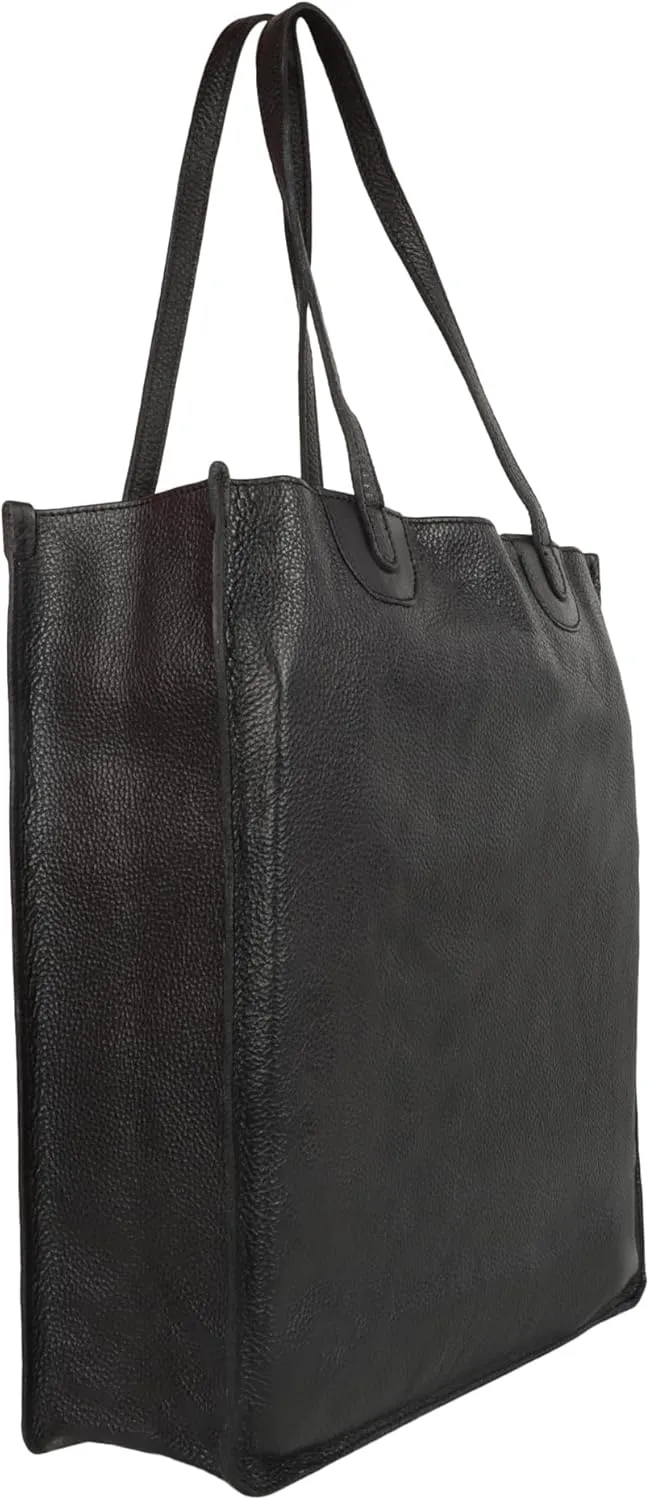Vaan & Co. Tote – Upcycled Genuine Leather Shoulder Bag, Sustainable & Stylish Handbag for Everyday Use