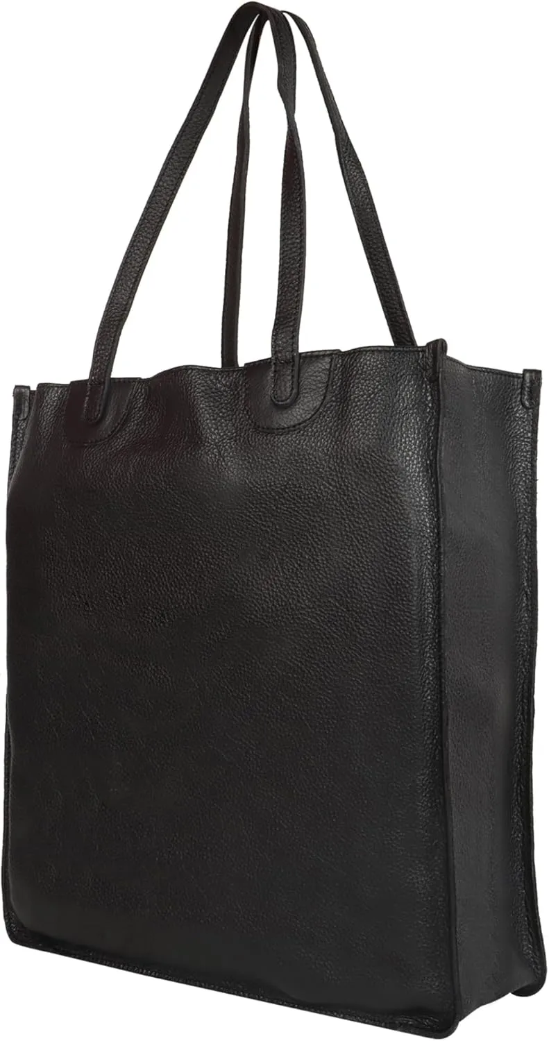 Vaan & Co. Tote – Upcycled Genuine Leather Shoulder Bag, Sustainable & Stylish Handbag for Everyday Use