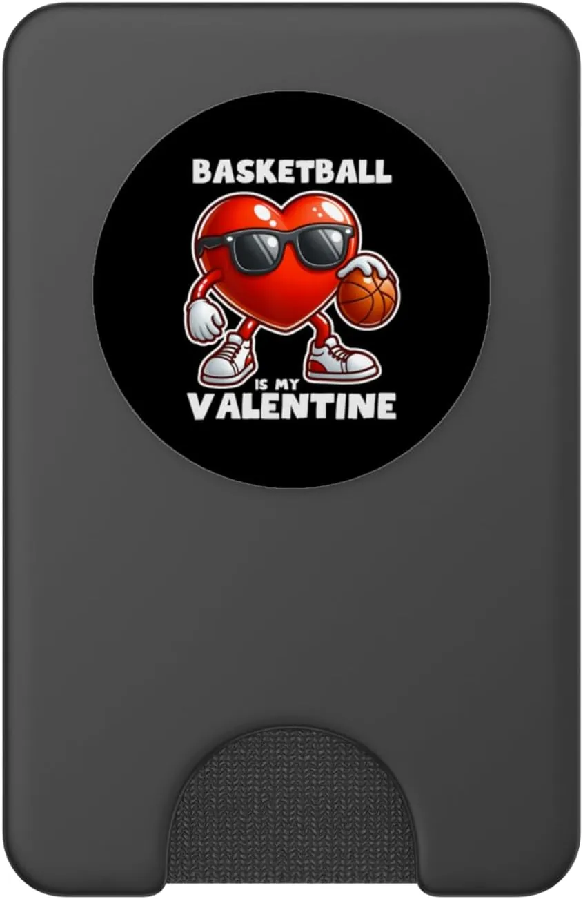 Valentines Day Basketball Dunking Sports Slam Men Boys Kids PopSockets PopWallet for MagSafe