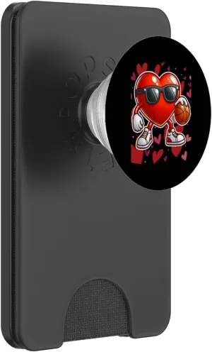 Valentines Day Basketball Dunking Sports Slam Men Boys Kids PopSockets PopWallet for MagSafe