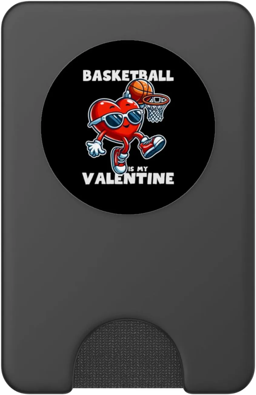 Valentines Day Basketball Dunking Sports Slam Men Boys Kids PopSockets PopWallet for MagSafe