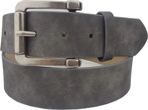 Vegan Plain Belt with Matte Silver Buckle