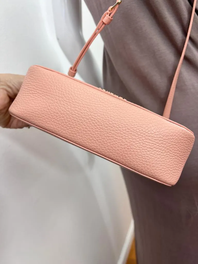 VERSACE MEDUSA TEXTURED LEATHER CROSSBODY BAG