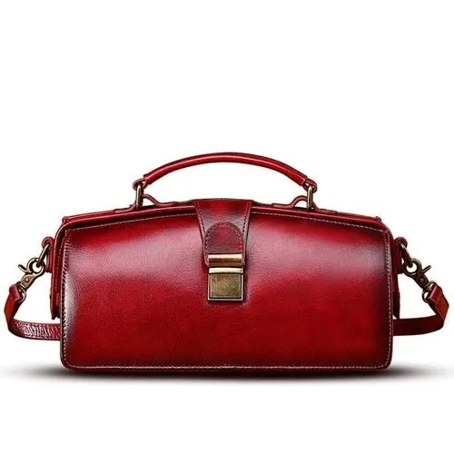 Vintage Chic Leather Doctor Bag – Timeless Elegance and Functionality