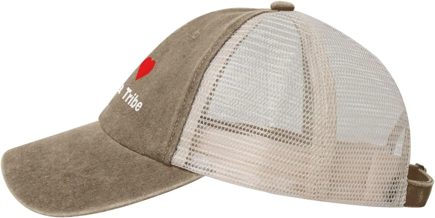 Vintage I Love Omaha Tribe Baseball Cap for Men Women Hats Cotton Breathable Mesh Cap