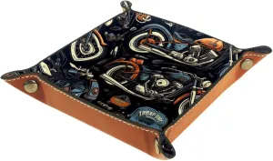 Vintage Motorcycle Stacking Jewelry Organizer Trays, Small Drawer Organizer Tray for Jewelry, Bracelets, Earrings, Rings, Convenient and Stylish Storage