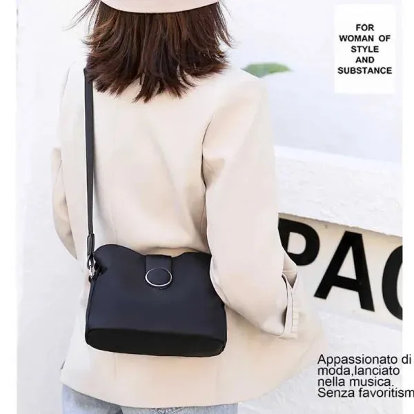 Vintage Nylon Waterproof Shoulder Bag – Women's Crossbody & Travel Handbag