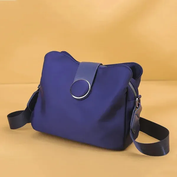 Vintage Nylon Waterproof Shoulder Bag – Women's Crossbody & Travel Handbag