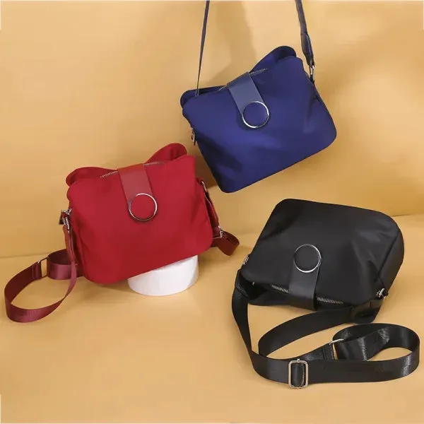 Vintage Nylon Waterproof Shoulder Bag – Women's Crossbody & Travel Handbag