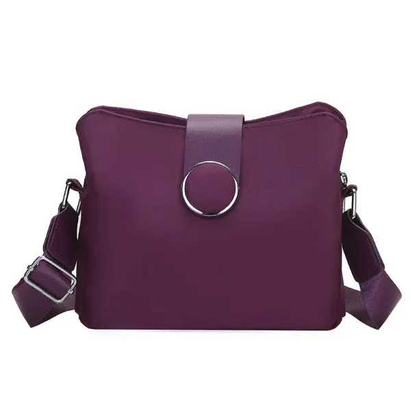 Vintage Nylon Waterproof Shoulder Bag – Women's Crossbody & Travel Handbag