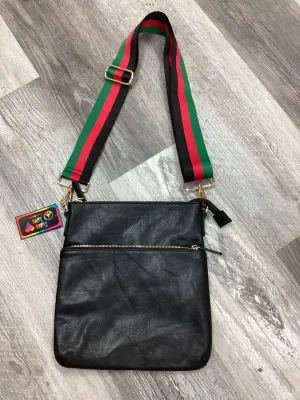 Vintage Vegan Leather Crossbody - Black