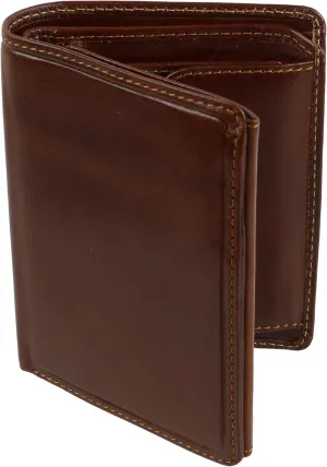 Visconti Men's Vicenza Italian Leather Wallet In Tan By Gift Boxed New Sylish