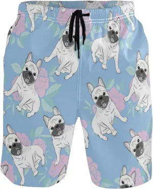 visesunny Fashion Funny Style Men's Beach Shorts Swim Trunks Quick Dry Casual Polyester Swim Shorts with Pockets S-XXL