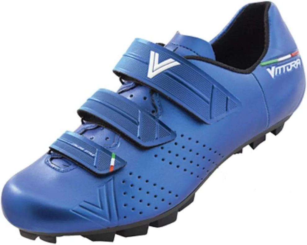 Vittoria Rapide MTB Cycling Shoes (Blue, EU 41 ½ US 8 ¼ UK 7 ¾)