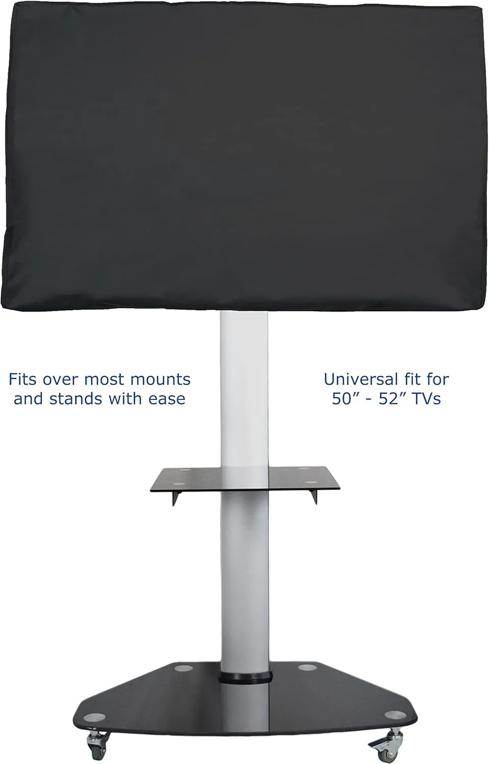 VIVO Flat Screen TV Cover Protector for 50 to 52 inch Screens, Universal, Outdoor, Weatherproof, Water Resistant, COVER-TV050B