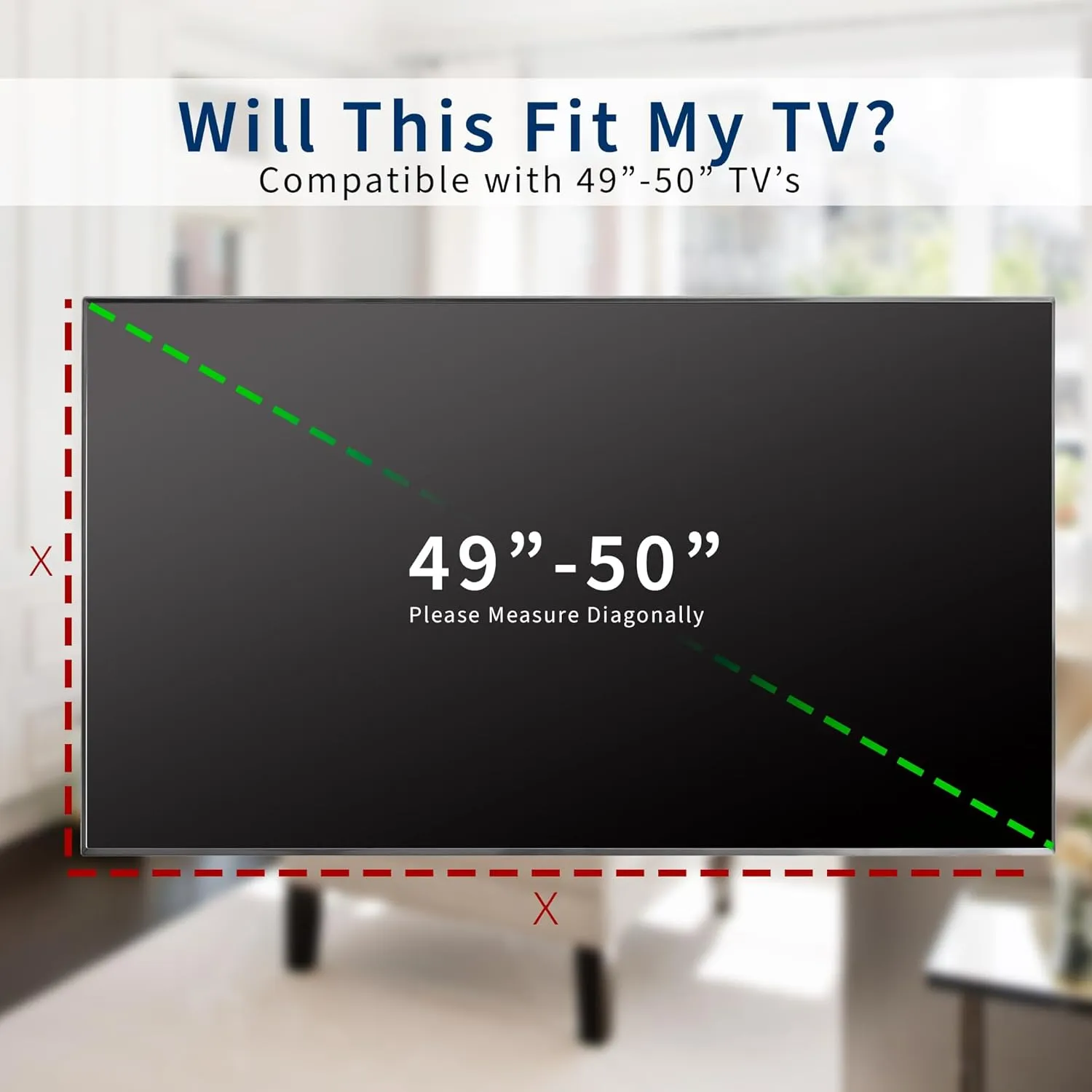 VIVO Flat Screen TV Cover Protector for 50 to 52 inch Screens, Universal, Outdoor, Weatherproof, Water Resistant, COVER-TV050B
