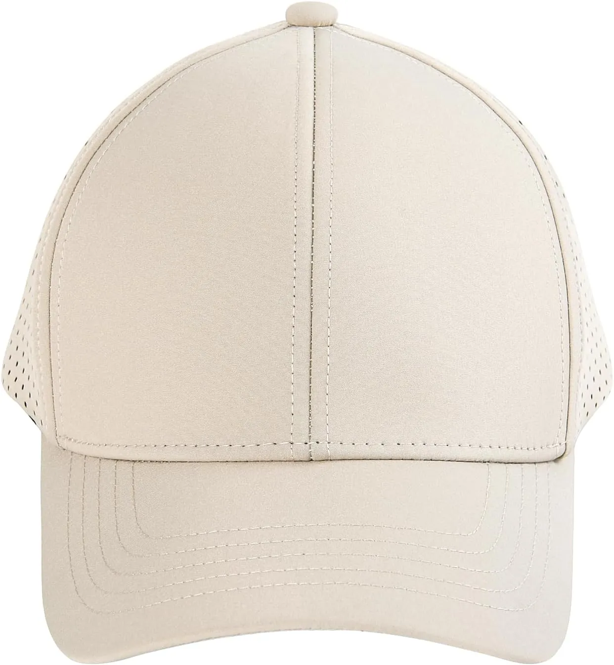 VOBOOM Men Quick Dry Baseball Cap Laser Cut Mesh Ball Curved Brim Snapback Hat