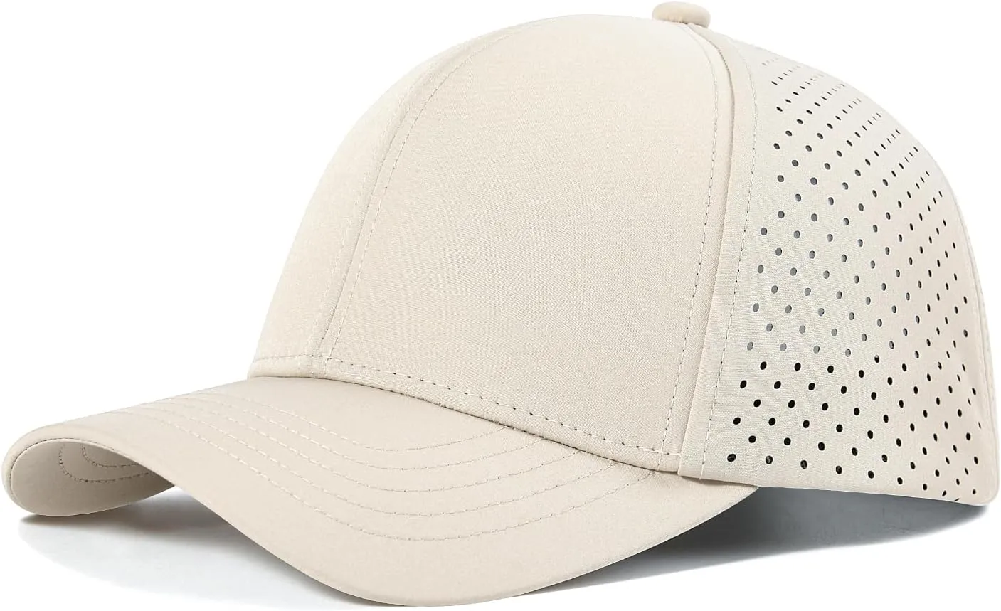 VOBOOM Men Quick Dry Baseball Cap Laser Cut Mesh Ball Curved Brim Snapback Hat