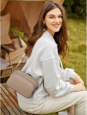 VODIU Crossbody Bags for Women Purses Handbags Leather Shoulder Bag with Guitar Strap Cross Body Bag for Woman Trendy Purse