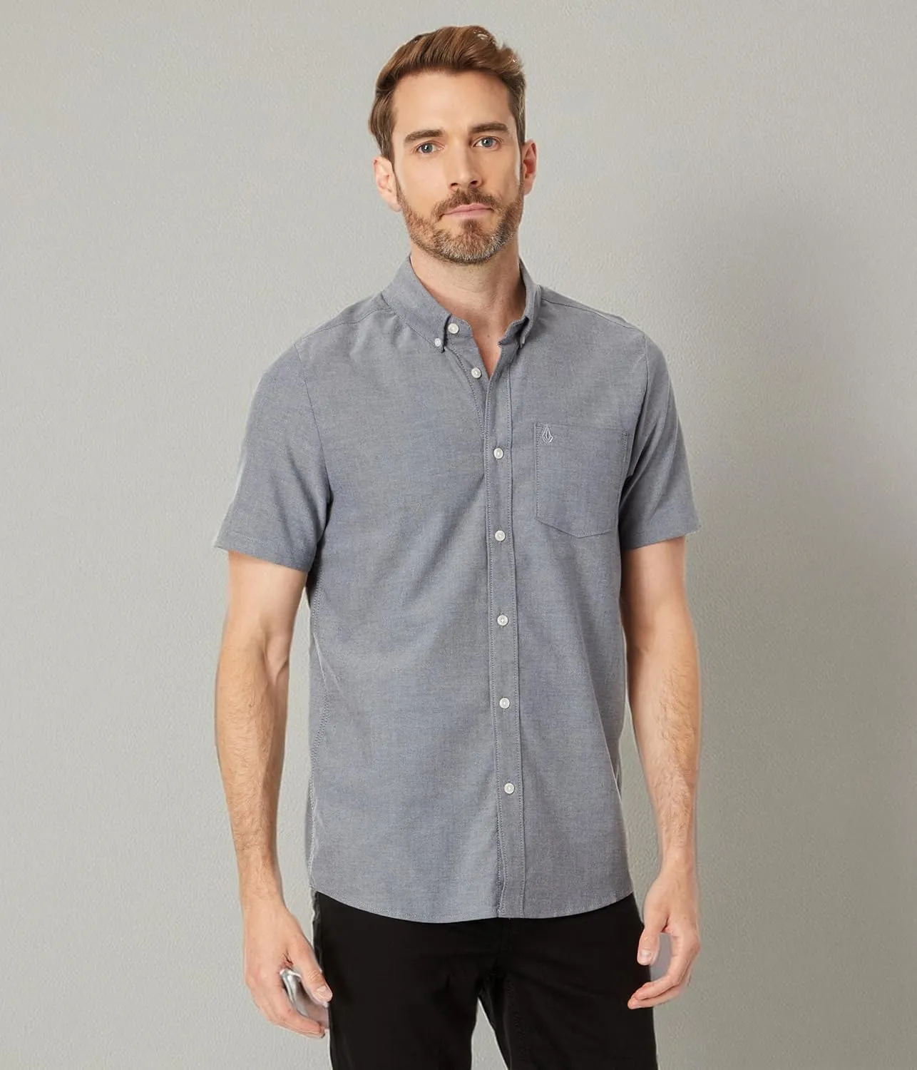 Volcom Men's Everett Oxford Short Sleeve Shirt