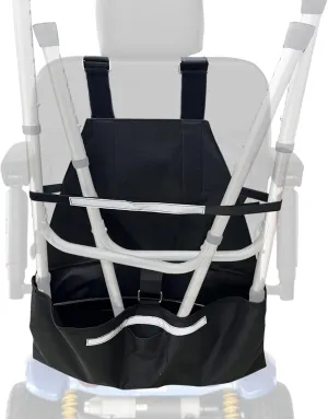 Walker Holder for Mobility Scooters & Power Chairs - Rollator Stand Support Storage Accessories, 24.4" L x 25”W x 11.4”D