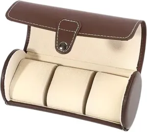 Watch Box Watch Storage Box Exquisite Watch Organizer Simple PU Leather Watch Display Box Watch Holder watch storage box(Brown)