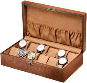 Watch Case Watch Box Vintage Wooden Watch Display Storage Box Solid Wood Watch Box Storage Bracelet Necklace Watch Box