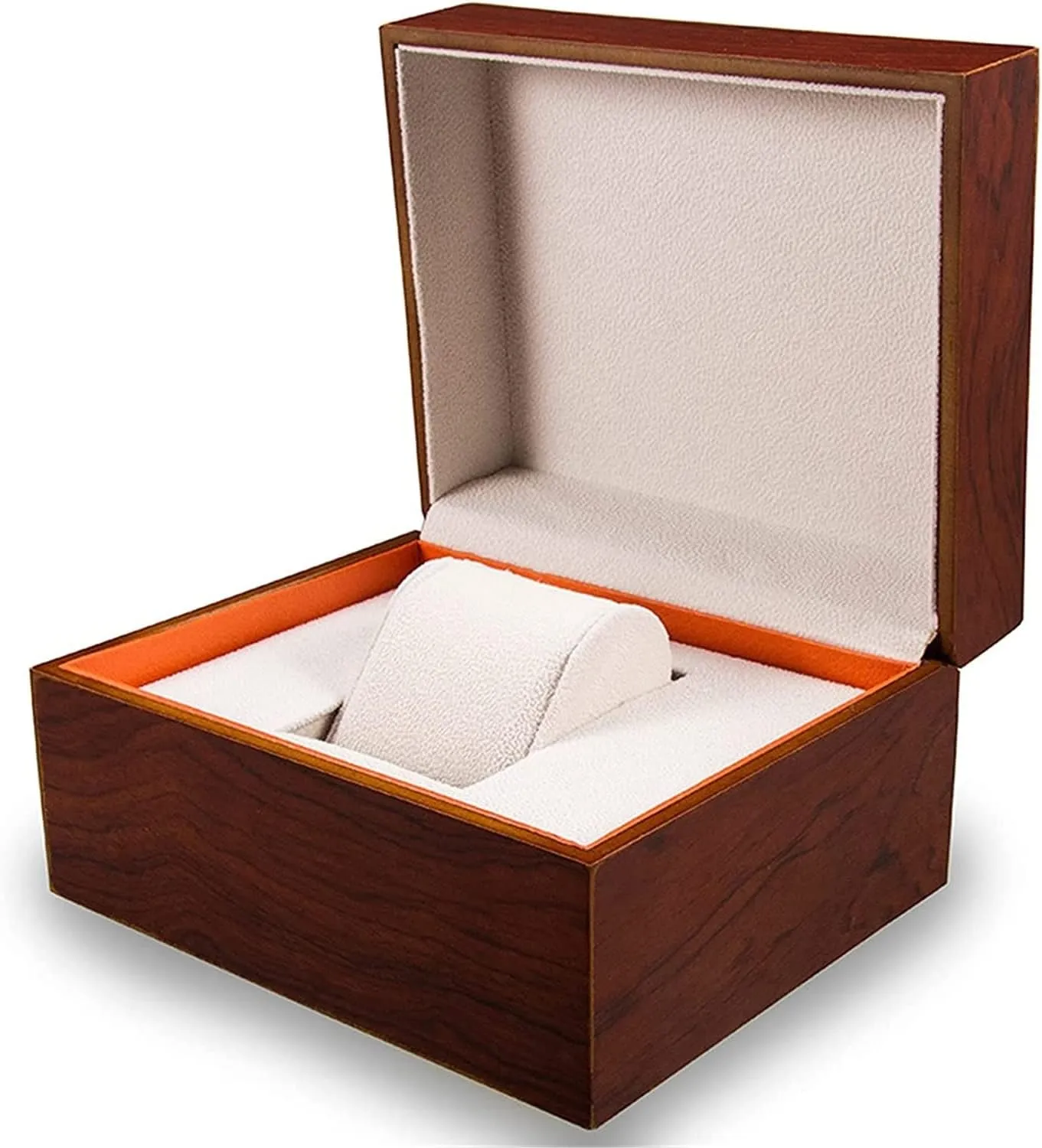 Watch Case Watch Display Organizer Single Grid Watch Storage Case Wood Gift Box Wristwatch Display Holder With Removable Cushion Watch Box