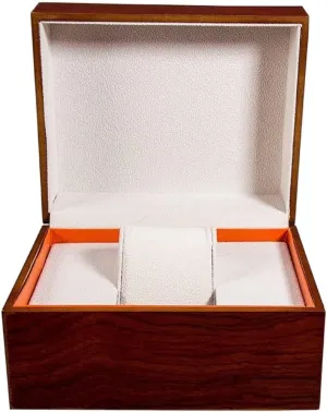Watch Case Watch Display Organizer Single Grid Watch Storage Case Wood Gift Box Wristwatch Display Holder With Removable Cushion Watch Box
