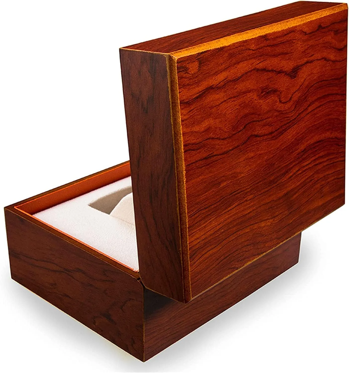 Watch Case Watch Display Organizer Single Grid Watch Storage Case Wood Gift Box Wristwatch Display Holder With Removable Cushion Watch Box