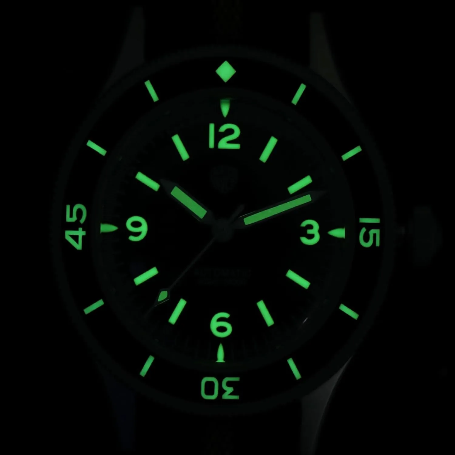 watchdives Dive Watch for Men, Vintage 50-Fathoms NH35/NH38 Automatic Watches 40mm Domed Glass 300m Waterproof Diving Wristwatch with Nylon Watch Strap