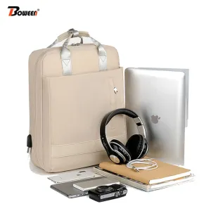 Waterproof 15.6 Inch Laptop Backpack Female Fashion Girl Backpack Women Bag Pink Multifunctional USB Bagpack Large Capacity 2019