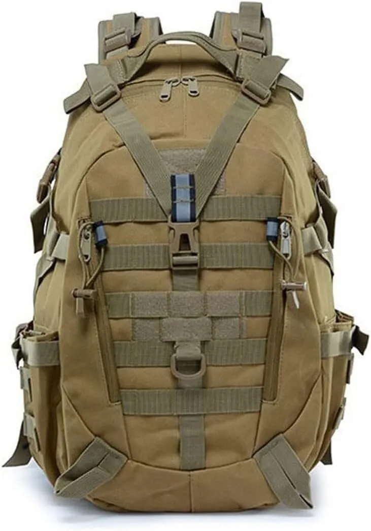 Waterproof Hiking pack for Men, Oxford Outdoor Camping Pack with Reflective Straps and Pockets