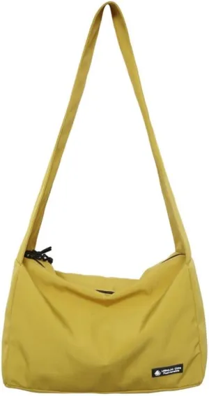 Waterproof Nylon Crossbody Bag Large Capacity Shoulder Bag Travel Bag for Women and Man Sport Bag, Good for Outdoor