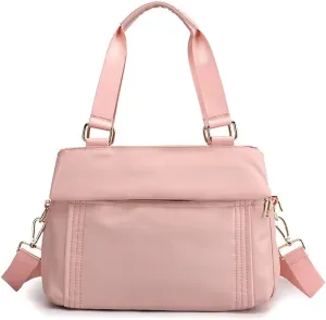 Waterproof Nylon Handbag for Women Multi-pocket Tote Purse Casual Shoulder Bag Roomy Crossbody Bag Top Handle Satchel