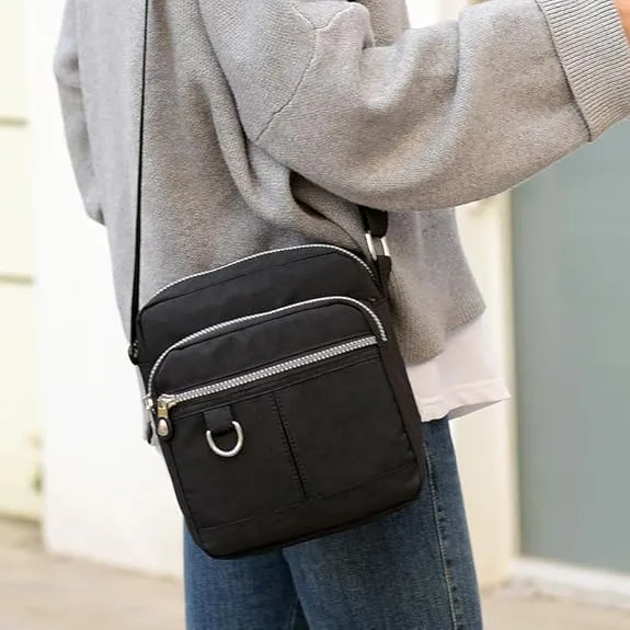 Waterproof Nylon Small Womens Crossbody Bag Purse with Adjustable Shoulder Strap Mulit-Pockets