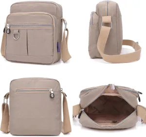 Waterproof Nylon Small Womens Crossbody Bag Purse with Adjustable Shoulder Strap Mulit-Pockets