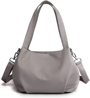 Waterproof Nylon Tote Bag for Women Small Top Handle Satchel Purse Lightweight Shoulder Handbag Casual Crossbody Purse