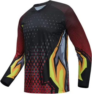 Weimostar Men's Cycling Jersey Long Sleeve MTB T Shirt Mountain Bike Motorcycle Bicycle Clothing