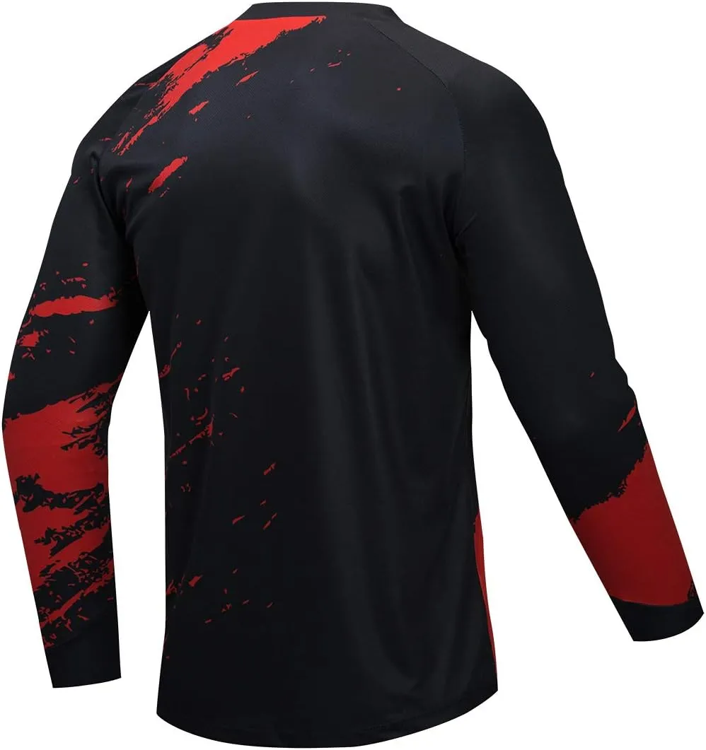Weimostar Men's Cycling Jersey Long Sleeve MTB T Shirt Mountain Bike Motorcycle Bicycle Clothing