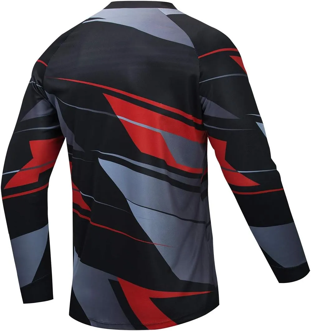 Weimostar Men's Cycling Jersey Long Sleeve MTB T Shirt Mountain Bike Motorcycle Bicycle Clothing