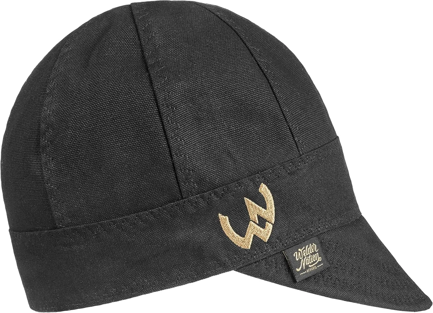 Welder Nation 8 Panel 10 oz Welding Premium Cap 100% Cotton Interior & Duck Canvas Exterior - Protective Durable Heavy-Duty