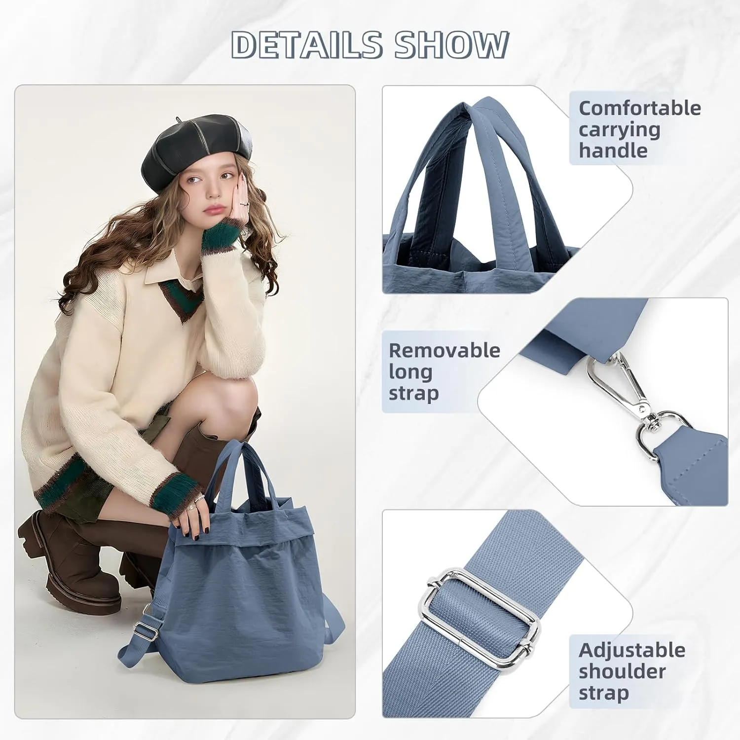 wepadre Pickleball Bag Tennis Bag for Women Men Tennis Racket Bag Crossbody Pickleball Bags for Women