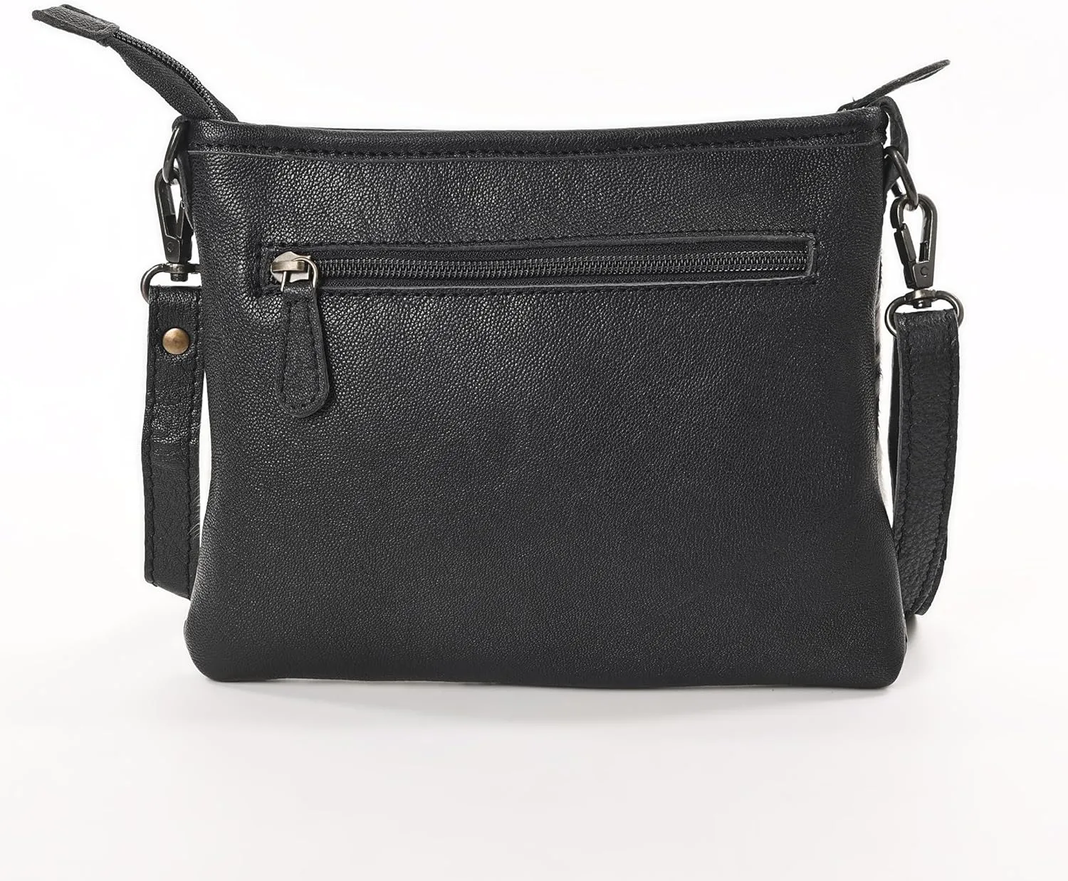 Western Cowhide Tooled Leather Small Crossbody Bag Cowgirl Fashion Purse with Adjustable Detachable Shoulder Strap
