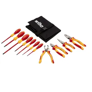 Wiha 32888 Pliers and Screwdriver Set In Canvas Pouch, 11 Piece