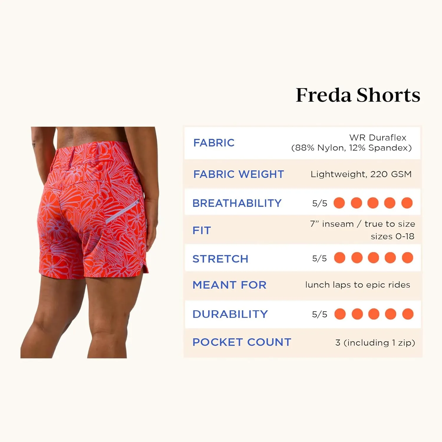 Wild Rye Women’s Freda Short, MTB Breathable Bike Shorts, UPF 50, Pockets, for Gravel & Mountain Biking
