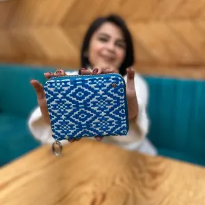 Wildlfower Blue Brigade Mini Wallet for Women