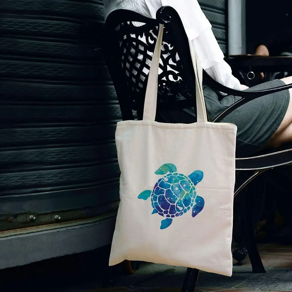 WIRESTER Reusable Canvas Tote Bag for Women Girls, Grocery Shopping Bag, Shoulder Bag, Travel Tote Bag, Dog Cat Animal