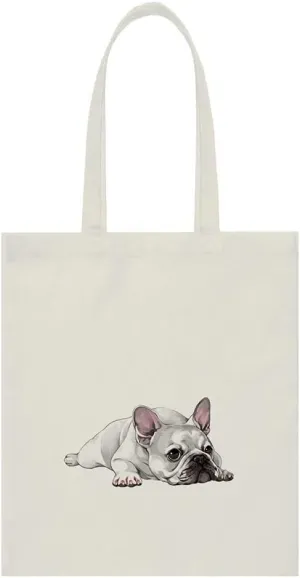 WIRESTER Reusable Canvas Tote Bag for Women Girls, Grocery Shopping Bag, Shoulder Bag, Travel Tote Bag, Dog Cat Animal