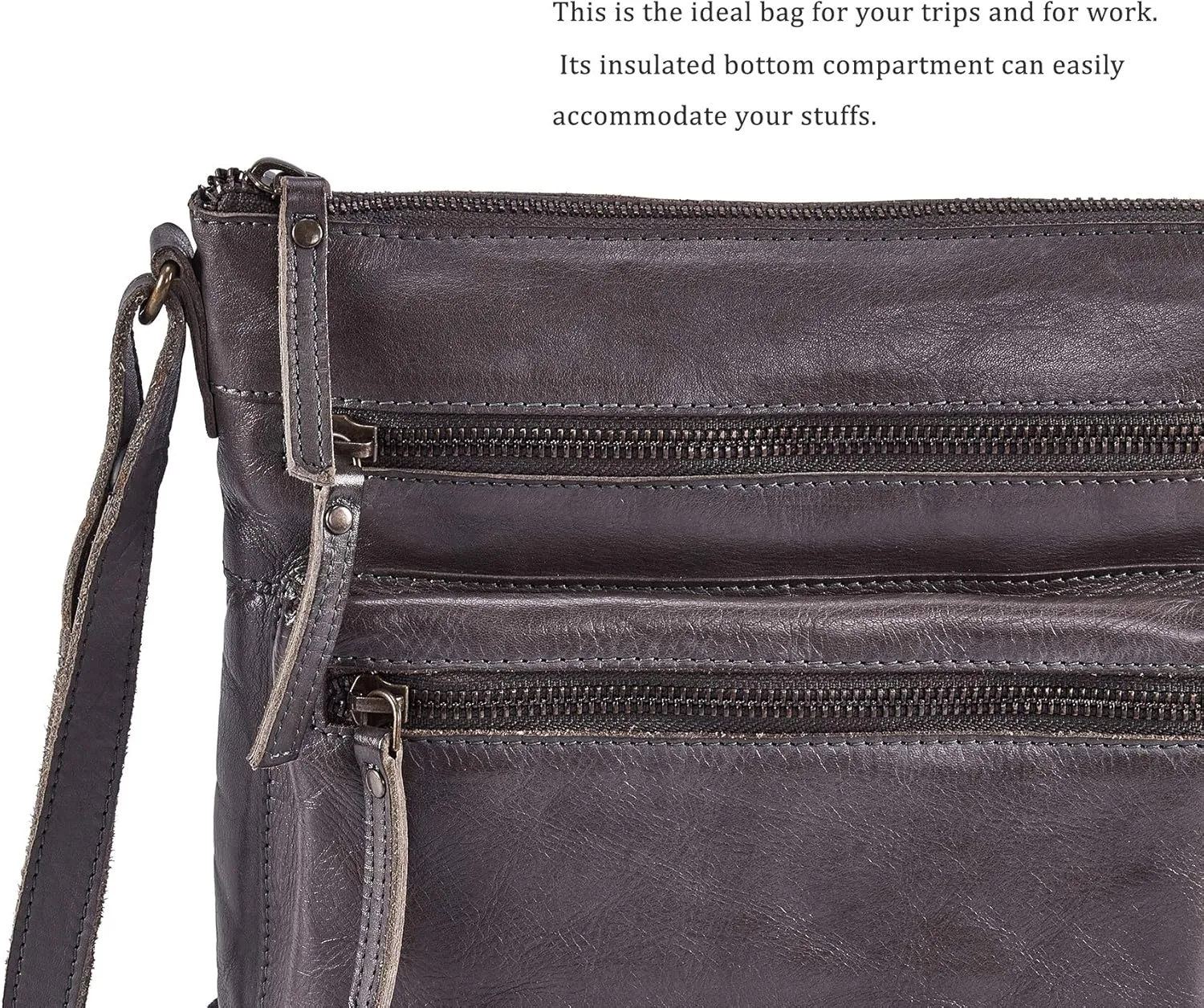 Wise Owl Accessories Small Crossbody Bags for Women Real Leather Purse Handbags Crossover Over the Shoulder Pocketbook